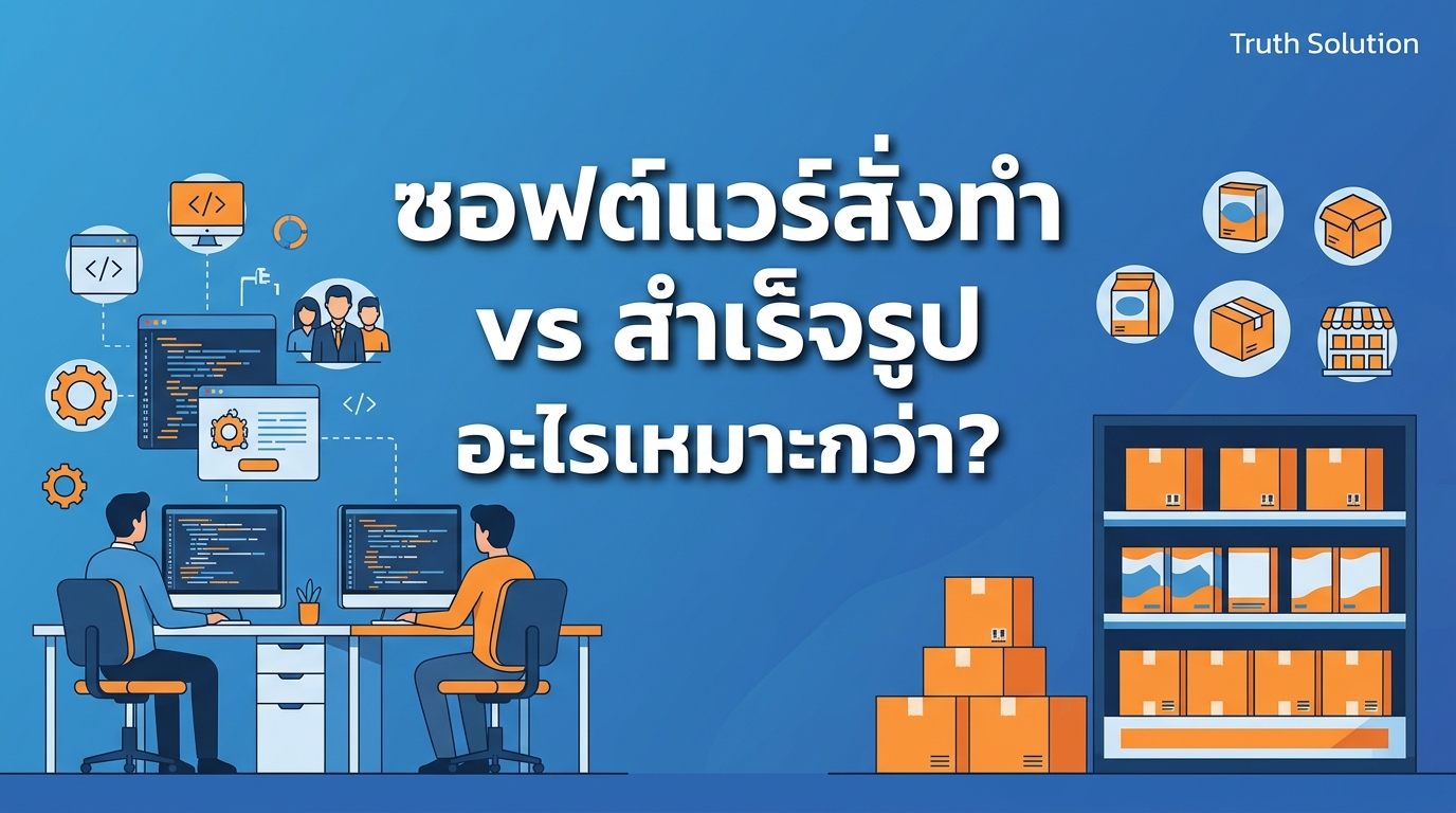 ซอฟต์แวร์สั่งทำ vs ซอฟต์แวร์สำเร็จรูป: อะไรเหมาะกับธุรกิจไทยของคุณ?
