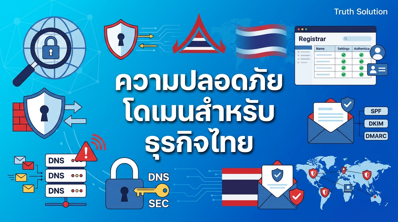 กลยุทธ์ความปลอดภัยโดเมนและ DNS สำหรับธุรกิจไทย