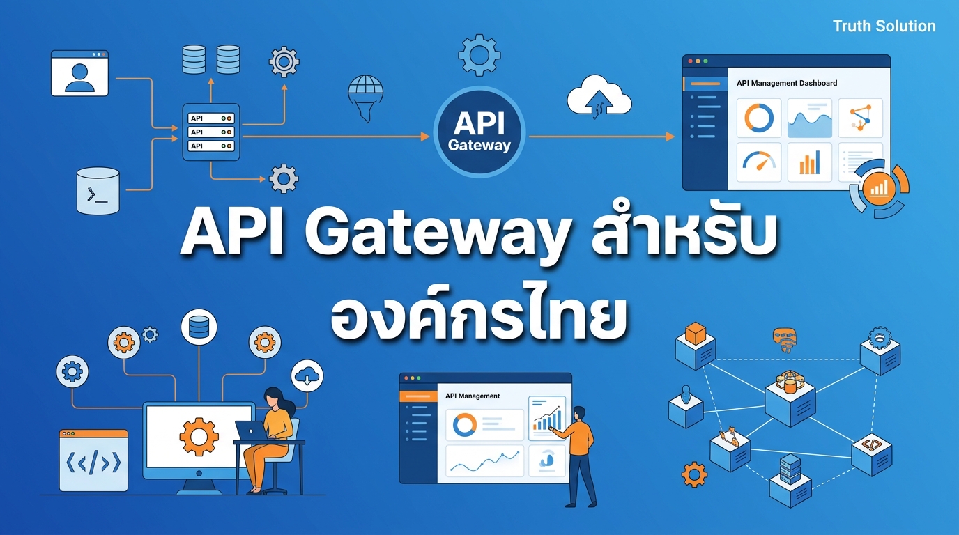 รูปแบบ API Gateway สำหรับการบูรณาการองค์กรไทย