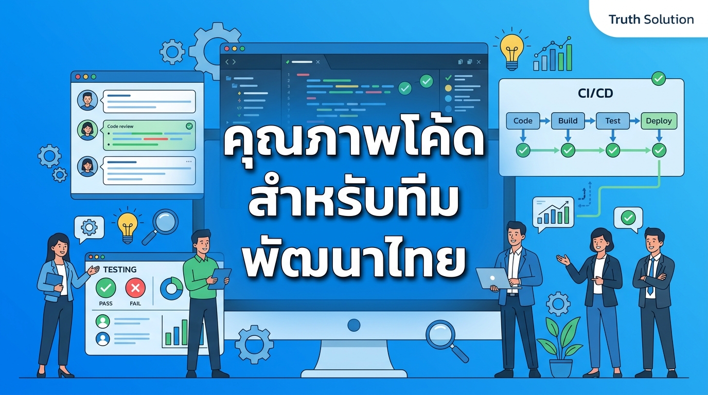 แนวทางปฏิบัติที่ดีที่สุดด้านคุณภาพโค้ดสำหรับทีมพัฒนาไทย