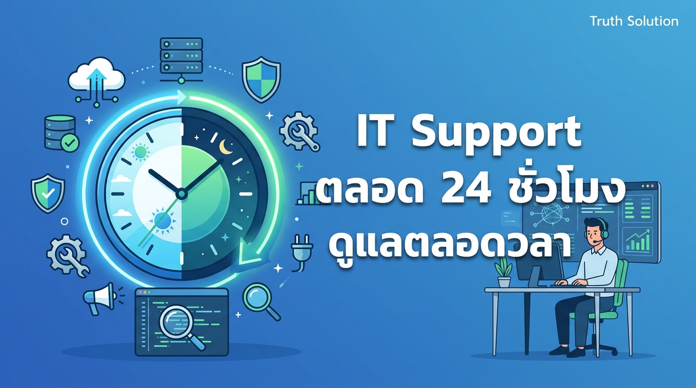 IT Support ตลอด 24 ชั่วโมง: ทำไมธุรกิจไทยต้องการการดูแลตลอดเวลา