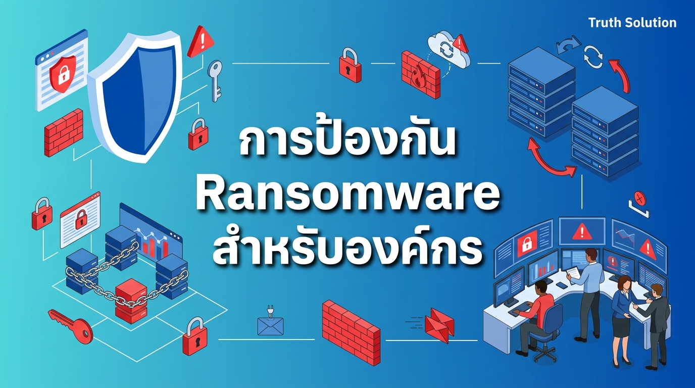 กลยุทธ์การป้องกัน Ransomware สำหรับองค์กรไทย