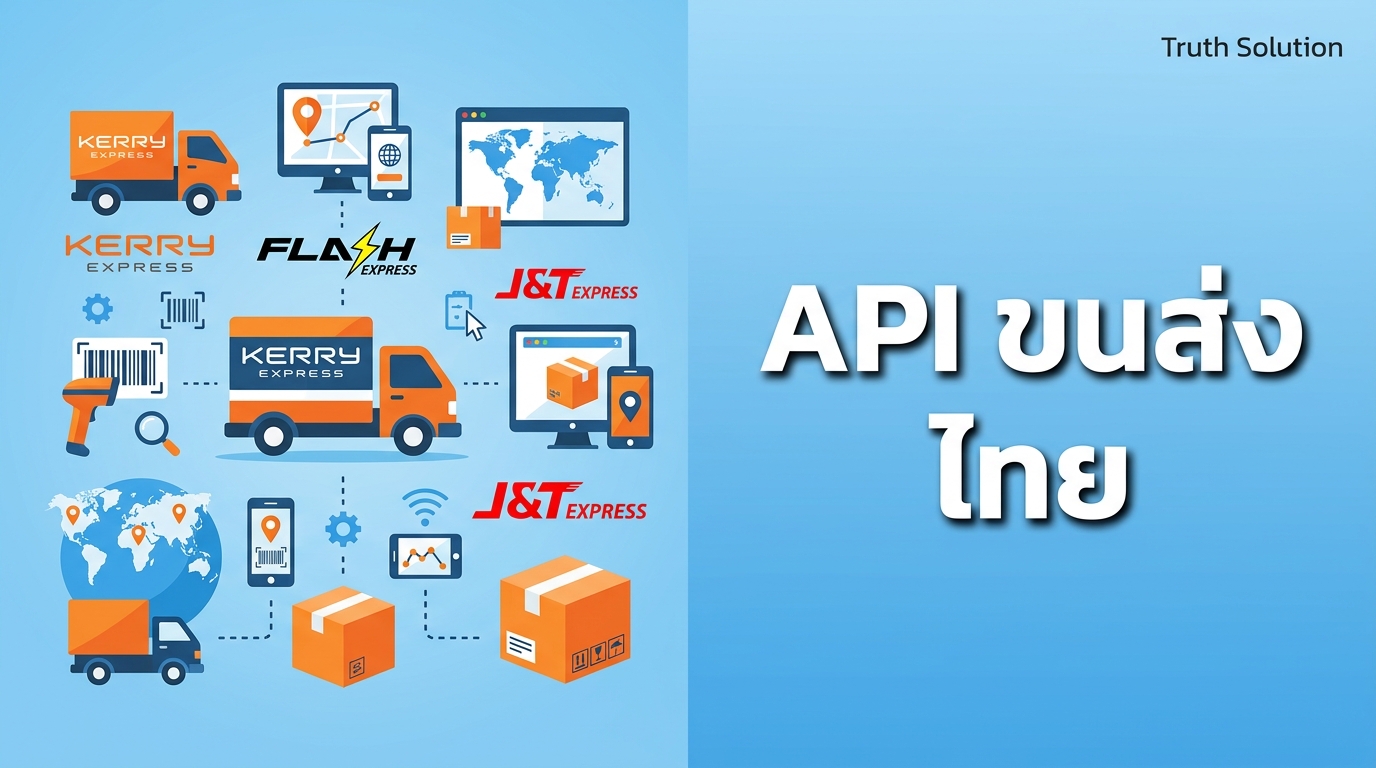 การเชื่อมต่อ Shipping API สำหรับ E-Commerce ไทย (Kerry, Flash, J&T)